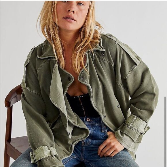 New Free People 
Roll Out Knit Trench Coat size XS
Retail $248 - Picture 1 of 15